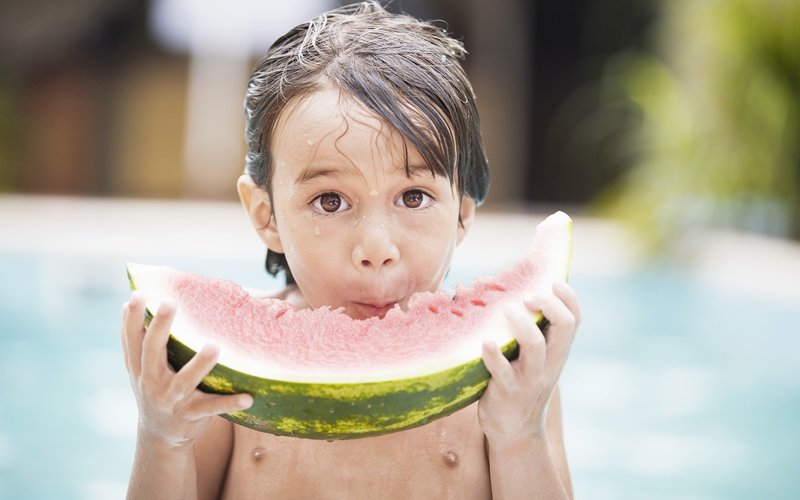 Celebrating National Watermelon Day by the Pool